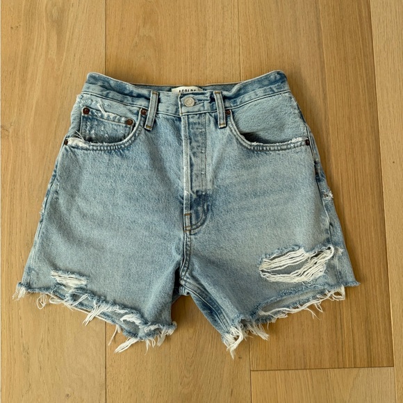 Agolde Riley Jean Shorts - Picture 1 of 4